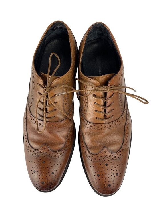 Men\'s Johnston & Murphy Leather Wingtip Oxford size 8